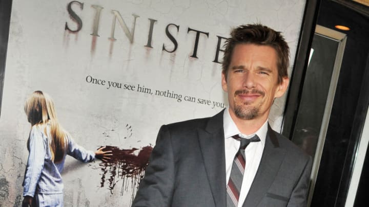 LOS ANGELES, CA - OCTOBER 01: Actor Ethan Hawke arrives to the screening of Summit Entertainment's 'Sinister' at Landmark Theatres Regent on October 1, 2012 in Los Angeles, California. (Photo by Angela Weiss/Getty Images)