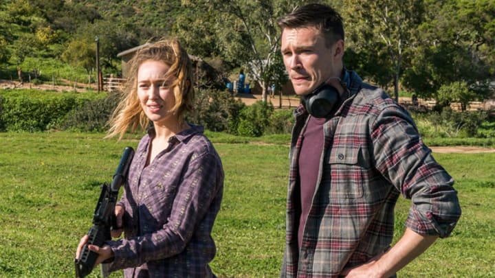 Alicia (Alycia Debnam-Carey) and Jake (Sam Underwood) on Fear the Walking Dead. Photo: AMC