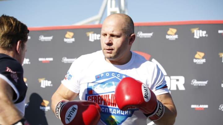 Fedor Emelianenko at the Bellator 214 open workouts on Jan. 23, 2019. Hollywood, CA. (Photo by Amy Kaplan/FanSided)