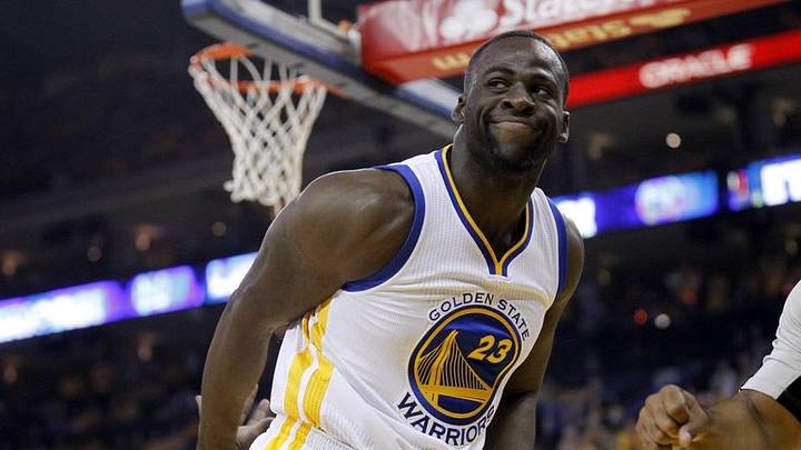 May 26, 2016; Oakland, CA, USA; Golden State Warriors forward Draymond Green (23) reacts after committing a turnover against the Oklahoma City Thunder in the first quarter in game five of the Western conference finals of the NBA Playoffs at Oracle Arena. Mandatory Credit: Cary Edmondson-USA TODAY Sports