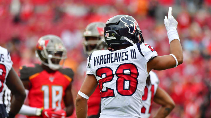 Vernon III Hargreaves #28 of the Houston Texans (Photo by Julio Aguilar/Getty Images)