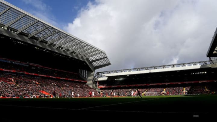 LIVERPOOL, ENGLAND - MARCH 10: A general view of the Premier League match between Liverpool FC and Burnley FC at Anfield on March 10, 2019 in Liverpool, United Kingdom. (Photo by Michael Regan/Getty Images)