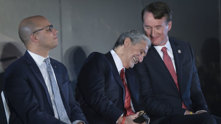 Ted Leonsis, Washington Capitals, Glenn Youngkin (Photo by Win McNamee/Getty Images)