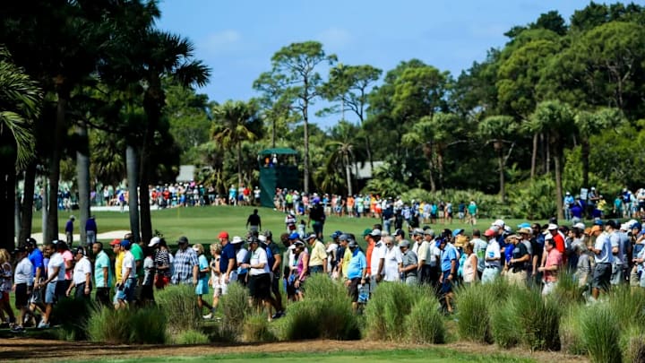PALM BEACH GARDENS, FL - FEBRUARY 24: A general view of spectators walking the course during the third round of the Honda Classic at PGA National Resort and Spa on February 24, 2018 in Palm Beach Gardens, Florida. (Photo by Sam Greenwood/Getty Images)