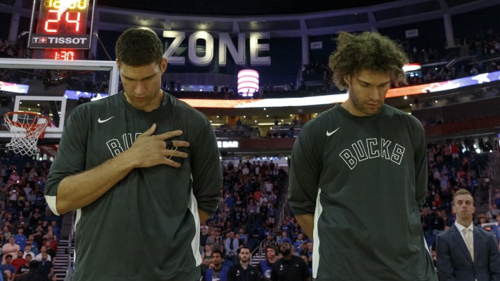 Brook Lopez and Robin Lopez, NBA (Photo by Don Juan Moore/Getty Images)