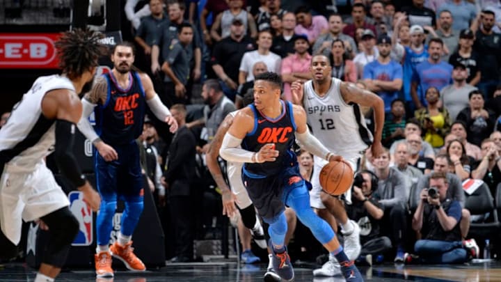 SAN ANTONIO, TX - MARCH 29: Russell Westbrook