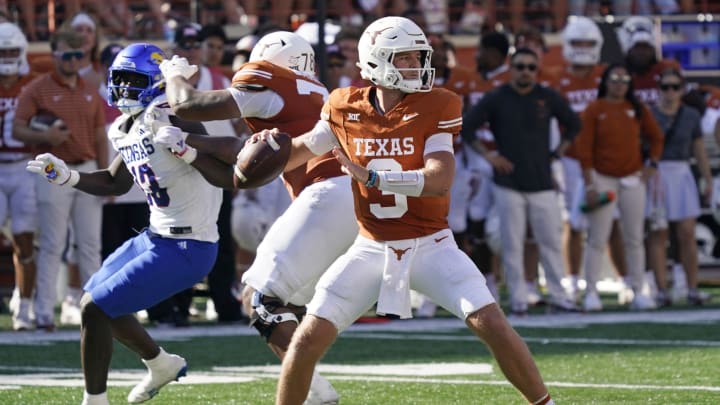 Quinn Ewers, Texas football. Mandatory Credit: Scott Wachter-USA TODAY Sports