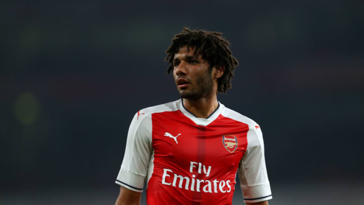 LONDON, ENGLAND - OCTOBER 25: Mohamed Elneny of Arsenal during the EFL Cup fourth round match between Arsenal and Reading at Emirates Stadium on October 25, 2016 in London, England. (Photo by Catherine Ivill - AMA/Getty Images)