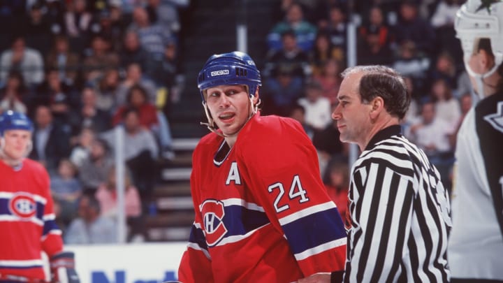 7 Feb 1996: Lyle Odelein#24 of the Montreal Canadiens. Mandatory Credit: Joe
