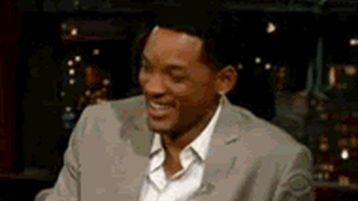 Reaction GIF: laugh, not funny, Will Smith