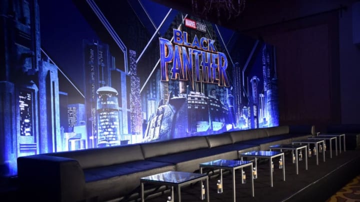 BEVERLY HILLS, CA - JANUARY 30: View of atmosphere at the Marvel Studios' BLACK PANTHER Global Junket Press Conference on January 30, 2018 at Montage Beverly Hills in Beverly Hills, California. (Photo by Alberto E. Rodriguez/Getty Images for Disney)