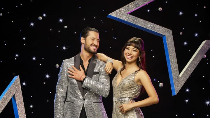 DANCING WITH THE STARS – Dancing With The Stars stars Val Chmerkovsky and Xochitl Gomez. (ABC/Andrew Eccles)