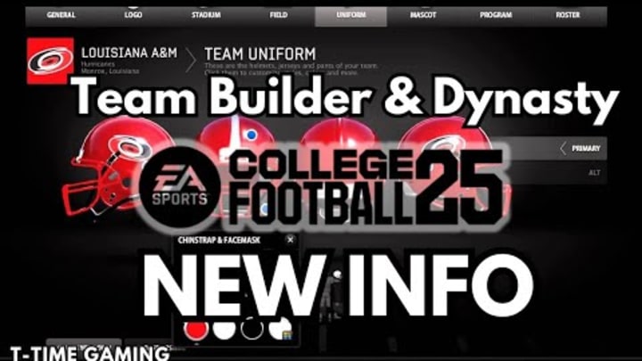 EA College Football 25 Teambuilder & Dynasty News