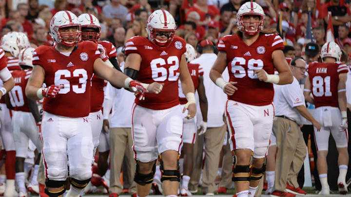 LINCOLN, NE - SEPTEMBER 02: Offensive tackle Tanner Farmer