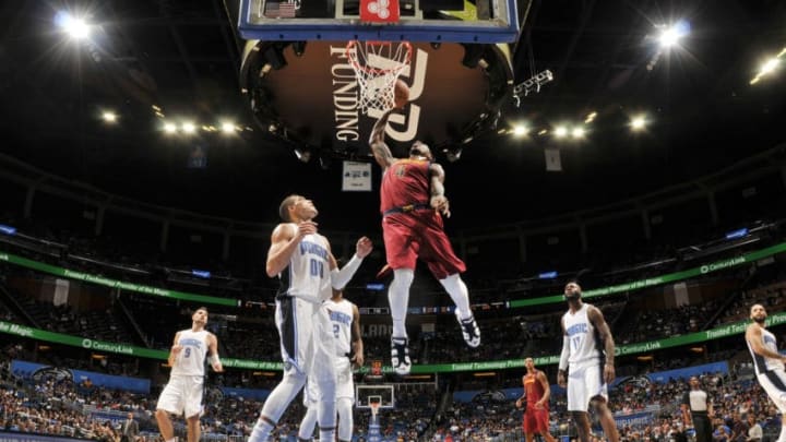ORLANDO, FL - OCTOBER 13: Iman Shumpert #4 of the Cleveland Cavaliers shoots the ball against the Orlando Magic during the preseason game on October 13, 2017 at Amway Center in Orlando, Florida. NOTE TO USER: User expressly acknowledges and agrees that, by downloading and or using this photograph, User is consenting to the terms and conditions of the Getty Images License Agreement. Mandatory Copyright Notice: Copyright 2017 NBAE (Photo by Fernando Medina/NBAE via Getty Images)