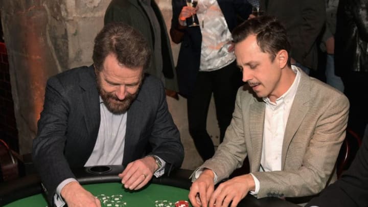 LOS ANGELES, CA - JANUARY 04: Creator/writer/director Bryan Cranston (L) and actor Giovanni Ribisi attend the Amazon Press Celebration Event of Original Dramatic Series 'Sneaky Pete' on January 4, 2017 in Los Angeles, California. (Photo by Charley Gallay/Getty Images for Amazon)