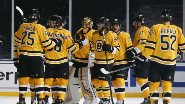 The Boston Bruins celebrate. (Photo by Christian Petersen/Getty Images)