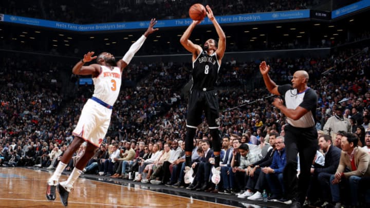 Brooklyn Nets Spencer Dinwiddie. Mandatory Copyright Notice: Copyright 2018 NBAE (Photo by Nathaniel S. Butler/NBAE via Getty Images)