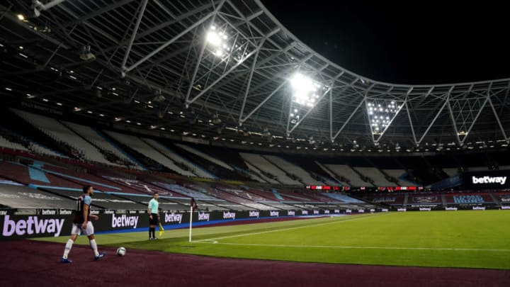 West Ham behind closed doors. (Photo by Will Oliver - Pool/Getty Images)