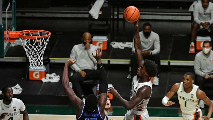 Miami Hurricanes Nysier Brooks Duke Basketball Mark Williams Jasen Vinlove-USA TODAY Sports