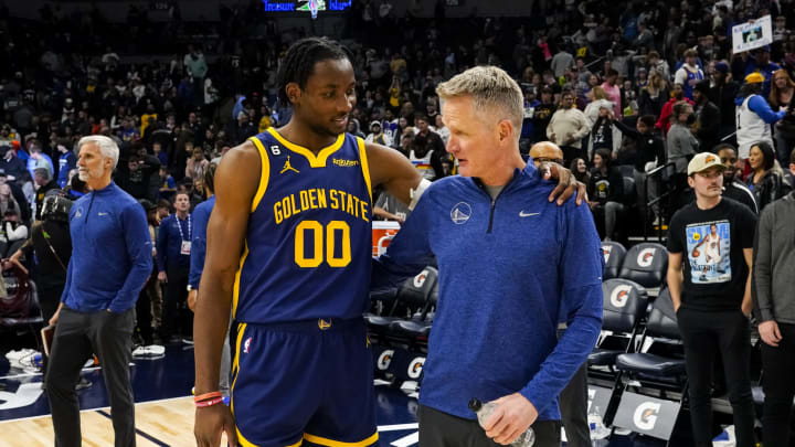 The Golden State Warriors have missed Jonathan Kuminga and his defensive presence over recent games. (Photo by David Berding/Getty Images)