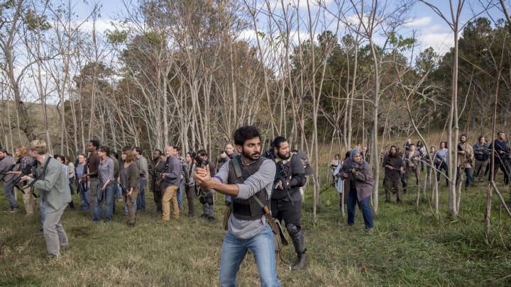 Avi Nash as Siddiq, Cooper Andrews as Jerry - The Walking Dead _ Season 8, Episode 16 - Photo Credit: Gene Page/AMC