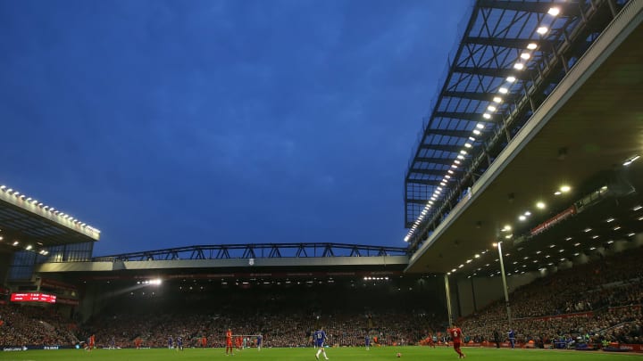 LIVERPOOL, ENGLAND – MAY 11: A general view during the Barclays Premier League match between Liverpool and Chelsea at Anfield on May 11, 2016 in Liverpool, England. (Photo by Chris Brunskill/Getty Images)