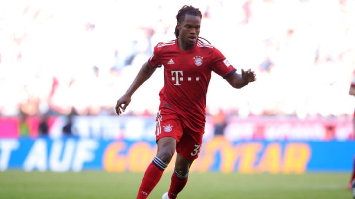 MUNICH, GERMANY - APRIL 20: Renato Sanches of Bayern Muenchen runs with the ball during the Bundesliga match between FC Bayern Muenchen and SV Werder Bremen at Allianz Arena on April 20, 2019 in Munich, Germany. (Photo by A. Hassenstein/Getty Images for FC Bayern )