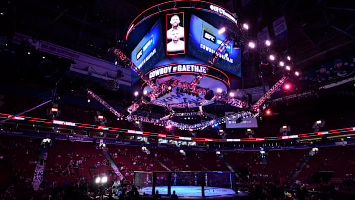 VANCOUVER, BRITISH COLUMBIA - SEPTEMBER 14: A general view of the Octagon prior to the UFC Fight Night event at Rogers Arena on September 14, 2019 in Vancouver, Canada. (Photo by Jeff Bottari/Zuffa LLC/Zuffa LLC)