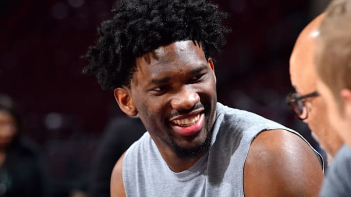 PHILADELPHIA, PA - FEBRUARY 11: Joel Embiid