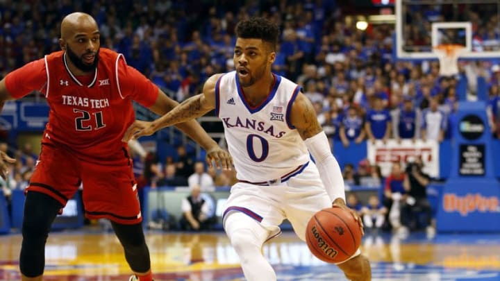 Kansas Jayhawks guard Frank Mason (0) - Credit: Jay Biggerstaff-USA TODAY Sports