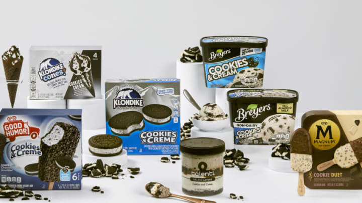 Last scream for cookies and cream ice cream. Unilever has the cookie crunch and creamy-ness in any form you can imagine - tubs, bars, cones and sandwiches - so fans can soak up the sweetness of those last easy days of summer any way they choose. Image courtesy of Unilever