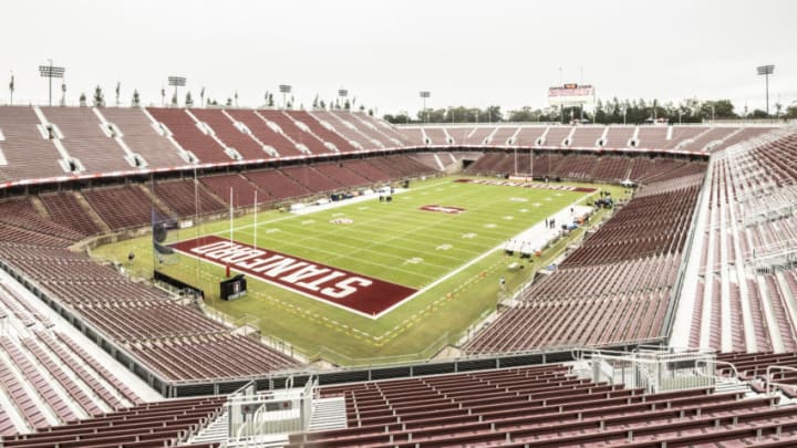 PALO ALTO, CA - NOVEMBER 30: A general view of Stanford Stadium prior to an NCAA football game between the Notre Dame Fighting Irish and the Stanford Cardinal on November 30, 2019 in Palo Alto, California. (Photo by David Madison/Getty Images)