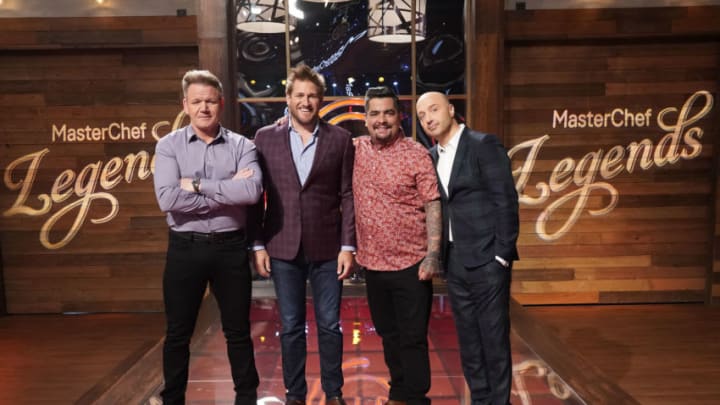 MASTERCHEF: L-R: Chef/Judge Gordon Ramsay with guest judge Curtis Stone and judges Aarón Sánchez and Joe Bastianich in the “Legends: Curtis Stone - Auditions Round 2” episode of MASTERCHEF airing Wednesday, June 9 (8:00-9:00 PM ET/PT) on FOX. © 2019 FOX MEDIA LLC. CR: FOX.