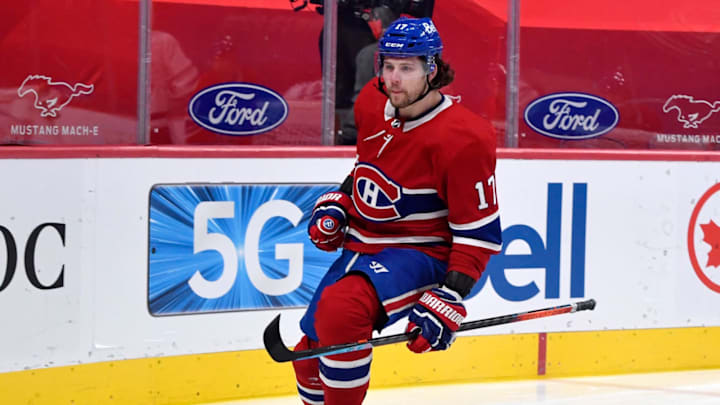 Feb 10, 2021; Montreal, Quebec, CAN; Montreal Canadiens Josh Anderson. Mandatory Credit: Eric Bolte-USA TODAY Sports