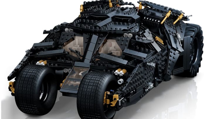 Discover LEGO's new build-and-display 2049-piece Batmobile Tumbler from The Dark Knight trilogy.