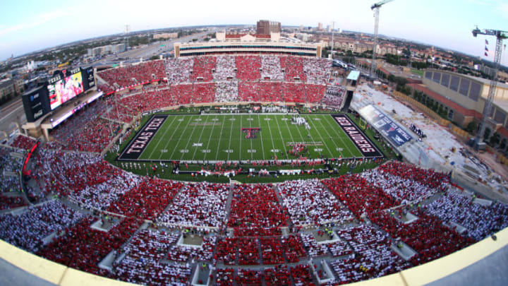 Sep 9, 2023; Lubbock, Texas, USA; A general overview of Jones AT&T Stadium and Cody Campbell Field during the game between the Texas Tech Red Raiders and the Oregon Ducks. Mandatory Credit: Michael C. Johnson-USA TODAY Sports