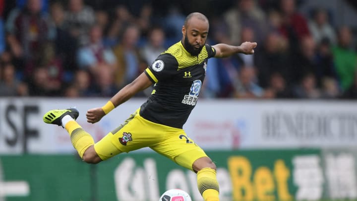 BURNLEY, ENGLAND – AUGUST 10: Southampton player Nathan Redmond in action during the Premier League match between Burnley FC and Southampton FC at Turf Moor on August 10, 2019 in Burnley, United Kingdom. (Photo by Stu Forster/Getty Images)