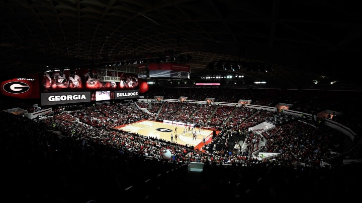 ATHENS, GA – JANUARY 04: A general view of the Bulldogs’ basketball game. (Photo by Mike Comer/Getty Images)