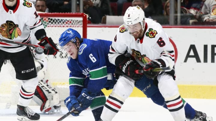 VANCOUVER, BC - DECEMBER 28: Brock Boeser