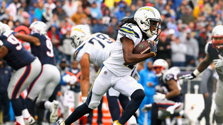 FOXBORO, MA - OCTOBER 29: Travis Benjamin