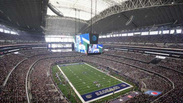 ARLINGTON, TEXAS - SEPTEMBER 08: General view of AT&T Stadium before the game between the Dallas Cowboys and the New York Giants on September 08, 2019 in Arlington, Texas. (Photo by Richard Rodriguez/Getty Images)