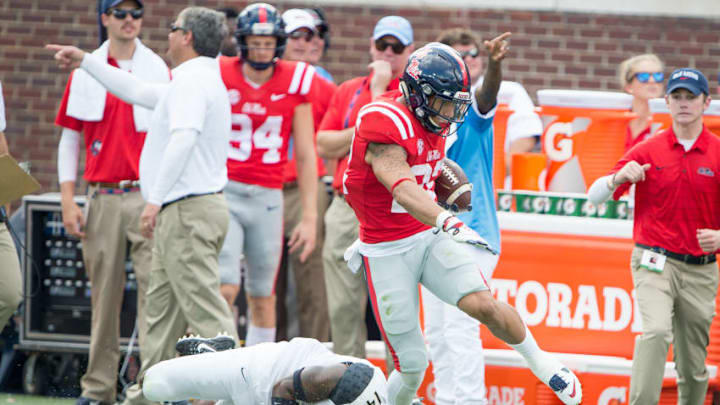 OXFORD, MS - OCTOBER 14: Running back Jordan Wilkins