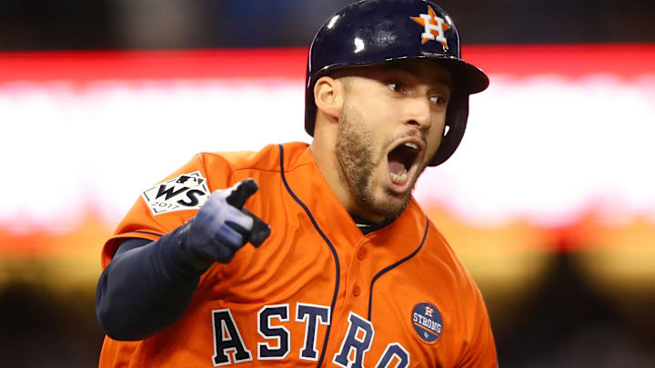 LOS ANGELES, CA – NOVEMBER 01: George Springer (Photo by Ezra Shaw/Getty Images)