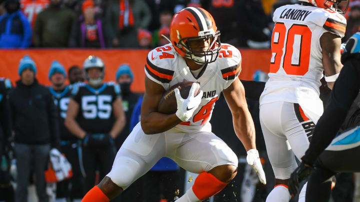 Fantasy Football Start ‘Em: Running back Nick Chubb #24 of the Cleveland Browns (Photo by: 2018 Nick Cammett/Diamond Images/Getty Images)