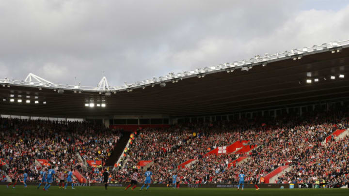 SOUTHAMPTON, ENGLAND - OCTOBER 18: General view of the St Marys Stadium during the Barclays Premier League match between Southampton and Sunderland at St Mary's Stadium on October 18, 2014 in Southampton, England. (Photo by Steve Bardens/Getty Images)