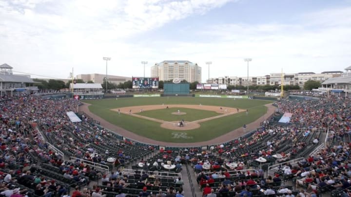 May 17, 2015; Frisco, Tx, USA; A general view of Dr. Pepper Ballpark during the game between the Corpus Christi Hooks and the Frisco RoughRiders. Mandatory Credit: Tim Heitman-USA TODAY Sports