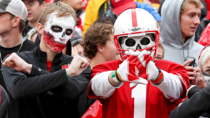 LINCOLN, NE - SEPTEMBER 28: Nebraska Cornhuskers fans get ready for the game between the Ohio State Buckeyes and the Nebraska Cornhuskers on September 28, 2019, played at Memorial Stadium in Lincoln, NE. (Photo by Steve Nurenberg/Icon Sportswire via Getty Images)