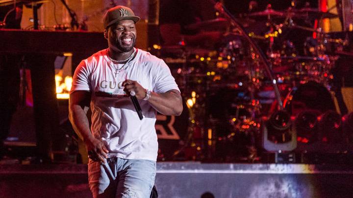NEW YORK, NY - JUNE 03: 50 Cent performs live on stage during Day 3 of the 2018 Governors Ball Music Festival on June 3, 2018 in New York City. (Photo by Steven Ferdman/Getty Images)