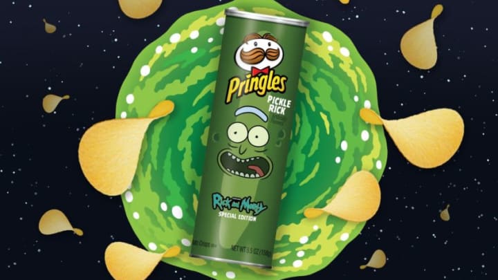 Pringles Rick and Morty ‘Pickle Rick’ crisps, photo provided by Pringles